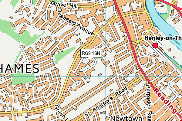 RG9 1SN map - OS VectorMap District (Ordnance Survey)