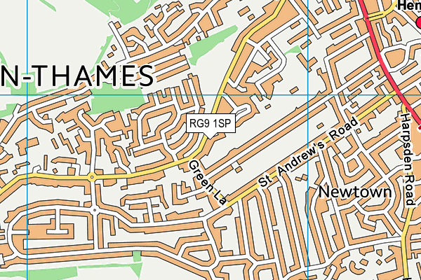 RG9 1SP map - OS VectorMap District (Ordnance Survey)