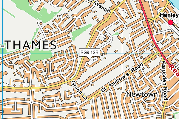 RG9 1SR map - OS VectorMap District (Ordnance Survey)