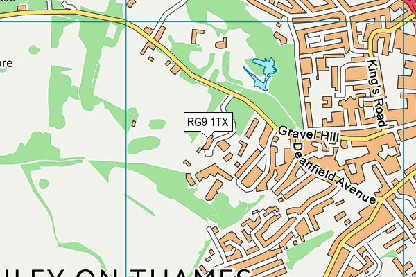 RG9 1TX map - OS VectorMap District (Ordnance Survey)