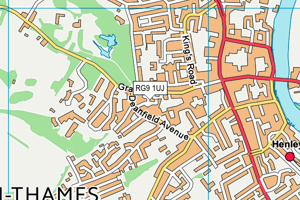 RG9 1UJ map - OS VectorMap District (Ordnance Survey)