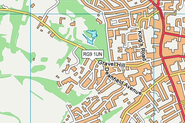 RG9 1UN map - OS VectorMap District (Ordnance Survey)
