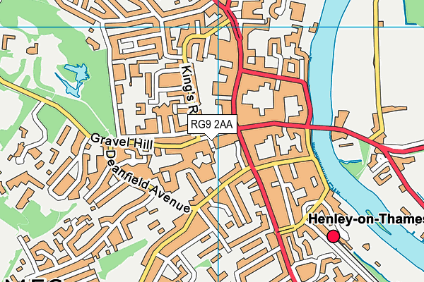 Urban Fitness Henley (Closed) map (RG9 2AA) - OS VectorMap District (Ordnance Survey)