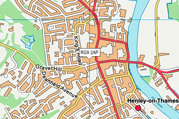 RG9 2AP map - OS VectorMap District (Ordnance Survey)