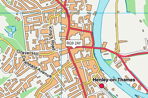 RG9 2AY map - OS VectorMap District (Ordnance Survey)