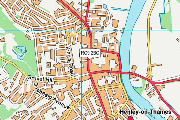 RG9 2BG map - OS VectorMap District (Ordnance Survey)