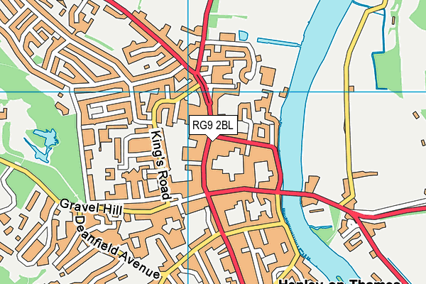 RG9 2BL map - OS VectorMap District (Ordnance Survey)