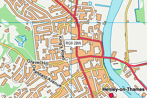 RG9 2BW map - OS VectorMap District (Ordnance Survey)