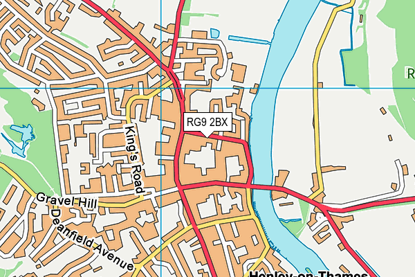 RG9 2BX map - OS VectorMap District (Ordnance Survey)
