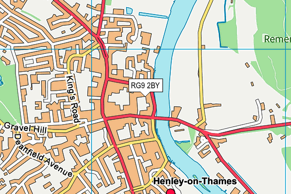 RG9 2BY map - OS VectorMap District (Ordnance Survey)