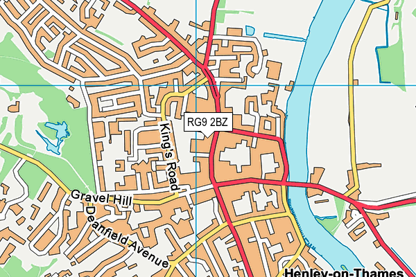 RG9 2BZ map - OS VectorMap District (Ordnance Survey)