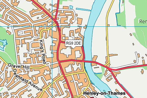 RG9 2DE map - OS VectorMap District (Ordnance Survey)