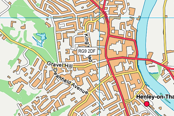 RG9 2DF map - OS VectorMap District (Ordnance Survey)