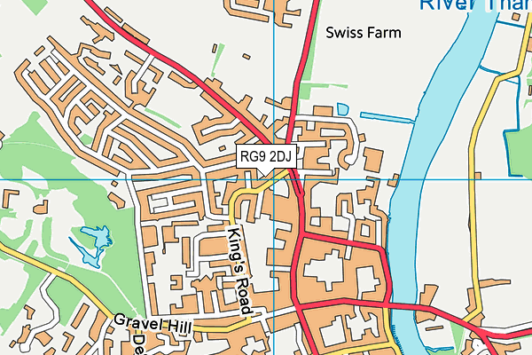 RG9 2DJ map - OS VectorMap District (Ordnance Survey)