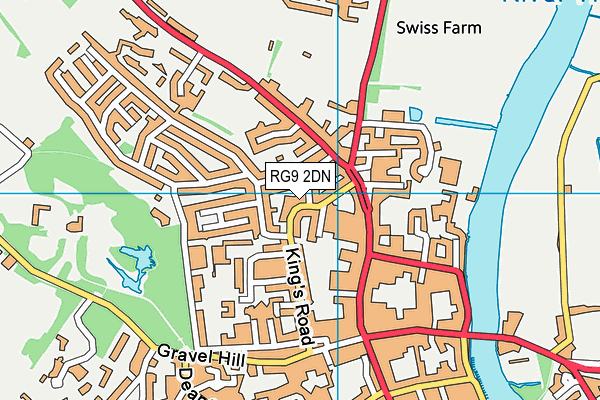RG9 2DN map - OS VectorMap District (Ordnance Survey)