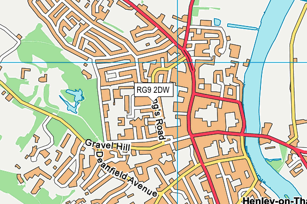 RG9 2DW map - OS VectorMap District (Ordnance Survey)