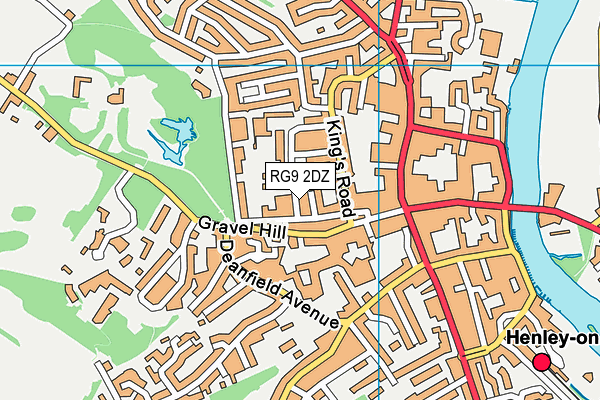 RG9 2DZ map - OS VectorMap District (Ordnance Survey)