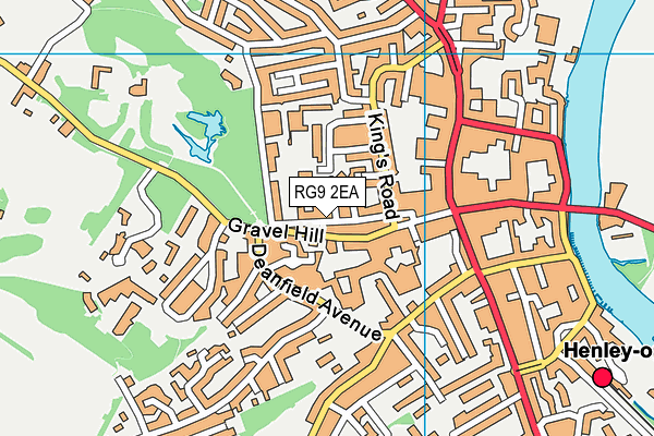 RG9 2EA map - OS VectorMap District (Ordnance Survey)