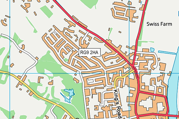 RG9 2HA map - OS VectorMap District (Ordnance Survey)
