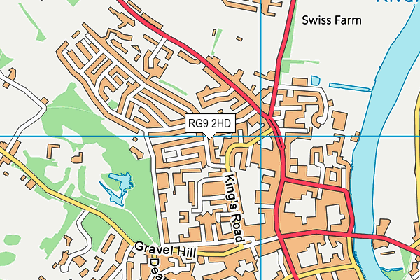 RG9 2HD map - OS VectorMap District (Ordnance Survey)