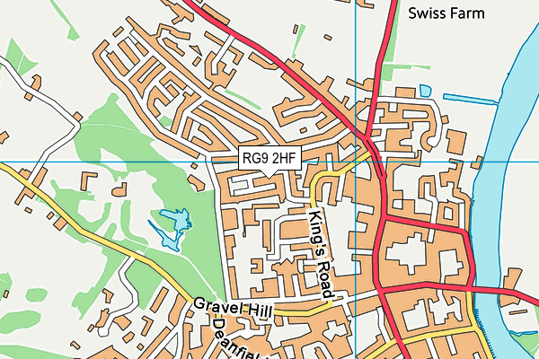 RG9 2HF map - OS VectorMap District (Ordnance Survey)