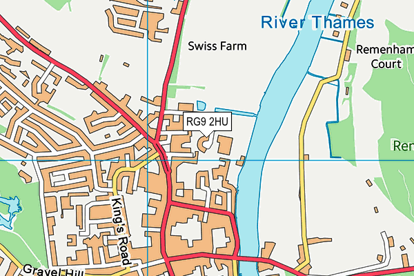 RG9 2HU map - OS VectorMap District (Ordnance Survey)