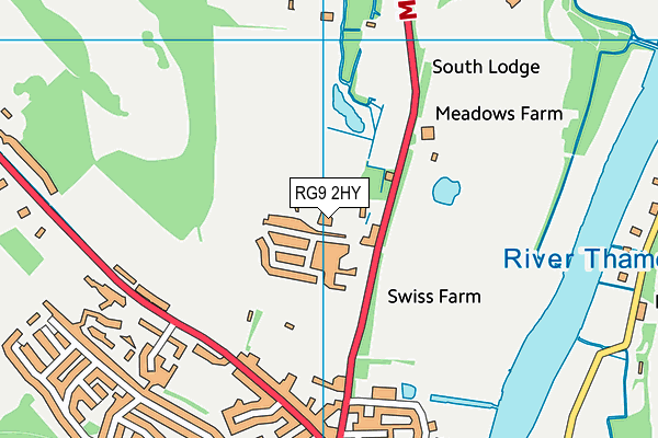RG9 2HY map - OS VectorMap District (Ordnance Survey)