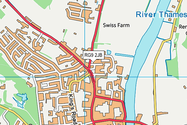 RG9 2JB map - OS VectorMap District (Ordnance Survey)