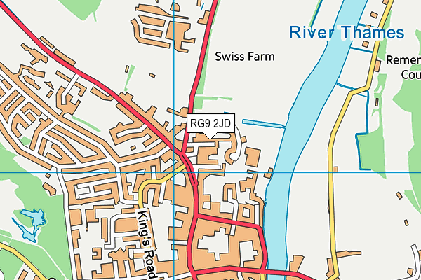 RG9 2JD map - OS VectorMap District (Ordnance Survey)