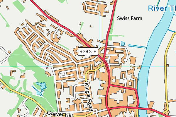 RG9 2JH map - OS VectorMap District (Ordnance Survey)