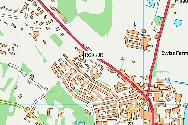 RG9 2JR map - OS VectorMap District (Ordnance Survey)