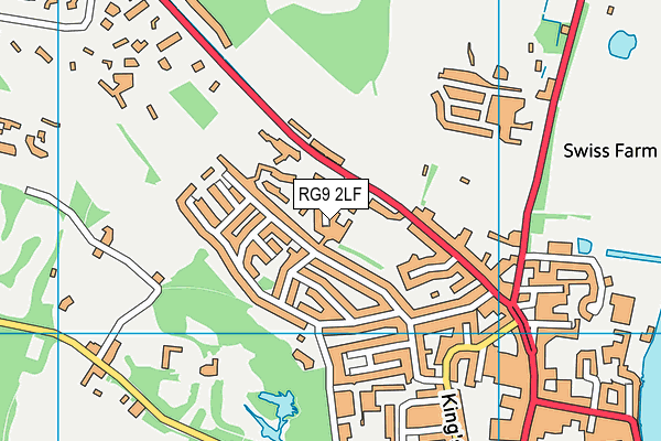 RG9 2LF map - OS VectorMap District (Ordnance Survey)