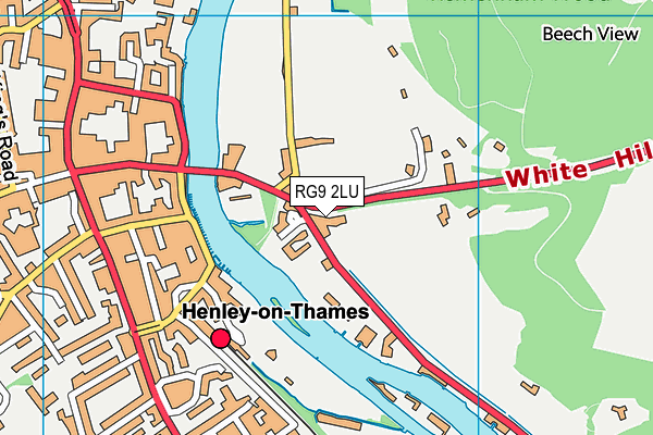 RG9 2LU map - OS VectorMap District (Ordnance Survey)