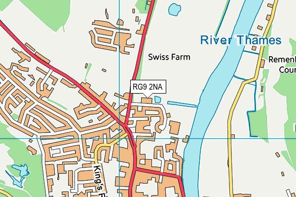 RG9 2NA map - OS VectorMap District (Ordnance Survey)