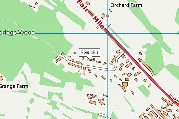 RG9 3BS map - OS VectorMap District (Ordnance Survey)