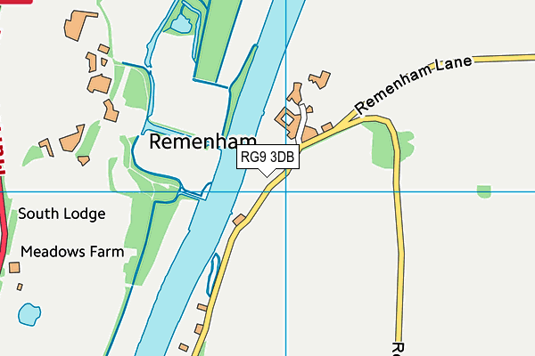 RG9 3DB map - OS VectorMap District (Ordnance Survey)