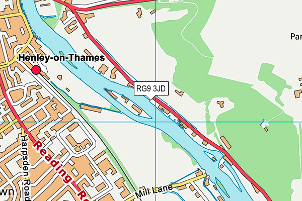 Map of HENLEY ROWING CLUB TRADING LIMITED at district scale