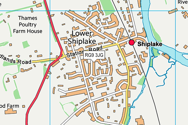RG9 3JG map - OS VectorMap District (Ordnance Survey)