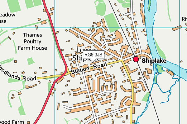 RG9 3JS map - OS VectorMap District (Ordnance Survey)