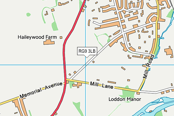 RG9 3LB map - OS VectorMap District (Ordnance Survey)