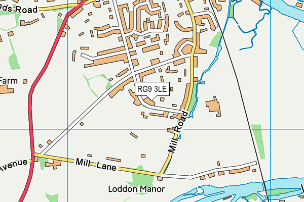 RG9 3LE map - OS VectorMap District (Ordnance Survey)