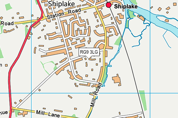 RG9 3LG map - OS VectorMap District (Ordnance Survey)