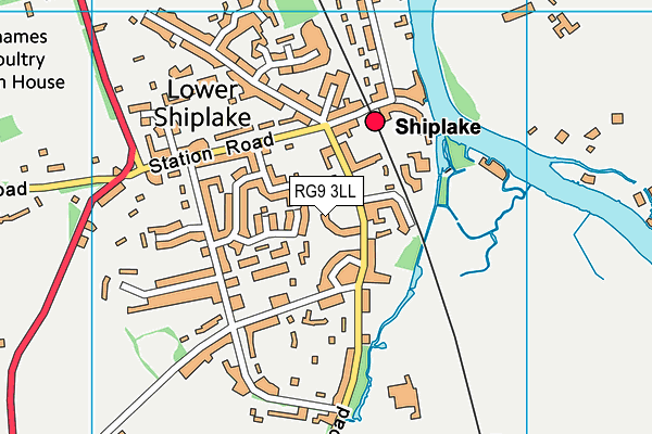 RG9 3LL map - OS VectorMap District (Ordnance Survey)