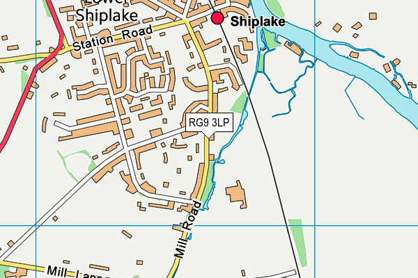 RG9 3LP map - OS VectorMap District (Ordnance Survey)