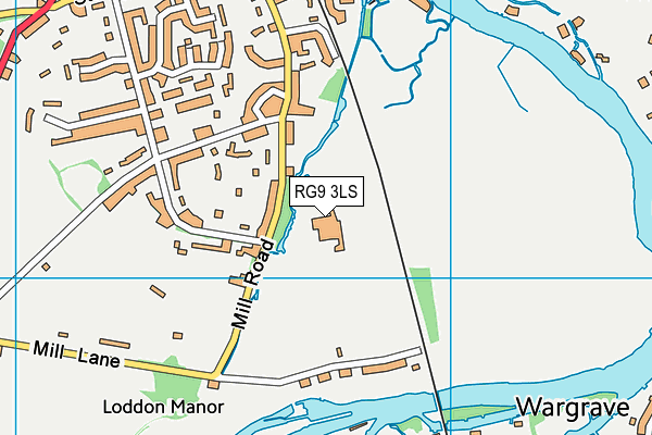 RG9 3LS map - OS VectorMap District (Ordnance Survey)