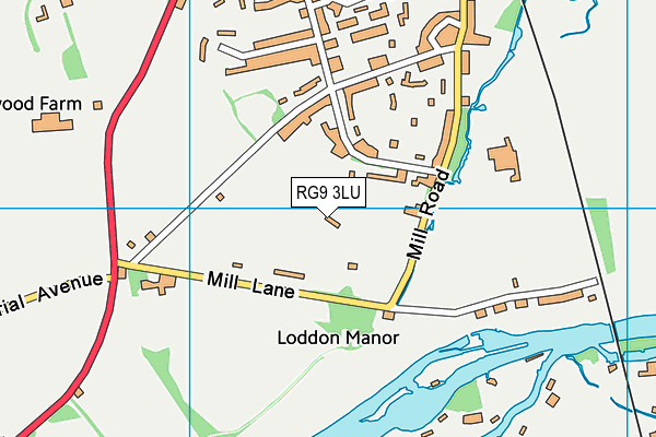 RG9 3LU map - OS VectorMap District (Ordnance Survey)