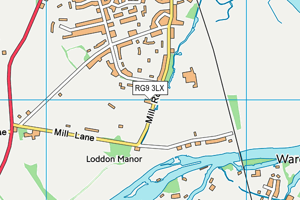 RG9 3LX map - OS VectorMap District (Ordnance Survey)
