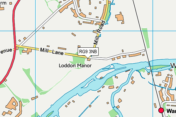 RG9 3NB map - OS VectorMap District (Ordnance Survey)