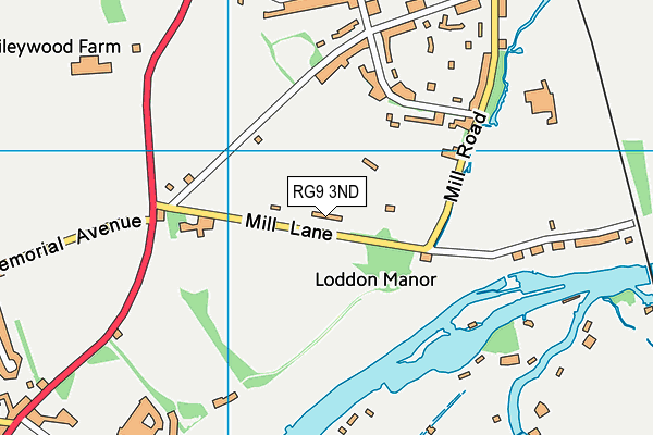 RG9 3ND map - OS VectorMap District (Ordnance Survey)