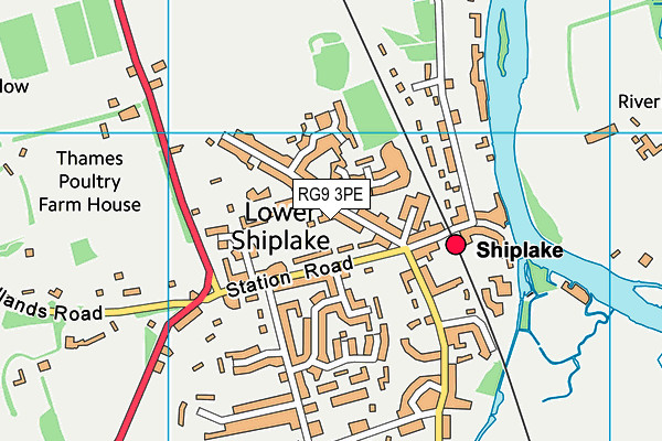 RG9 3PE map - OS VectorMap District (Ordnance Survey)
